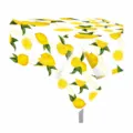 Watercolor lemon print PE tablecloth for summer parties and birthdays, size 130x220cm. - 130*220cm