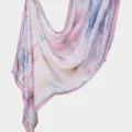 Femme floral imprime coton longue echarpe elegante confortable polyvalente foulard - Gris Clair Abstrait