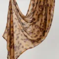 Fashion leopard print rayon long scarf for women, versatile soft hijab and stylish ethnic headscarf. - Leopard Print