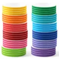 Bunte gestreifte Washi-Tape Set Detailansicht, dekorative Klebeband-Rollen zum Basteln. - 12 Stile / In Beutel / 15x10x4cm / ZH161 Bunt Gestreift