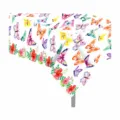 Schmetterling Blumen Tischdecke 130x220cm wasserdichte PE Party Tischabdeckung Frühlingsdeko - 130x220cm