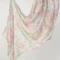 Floral print rayon long scarf women summer sun protection shawl ethnic style drape - YW546-02