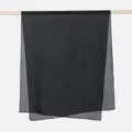Écharpe en mousseline noire avec bordure délicate, châle femme léger et respirant polyvalent. - 175*70cm / 1# Noir
