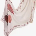 Women ethnic style digital printed rayon long scarf lightweight sun protection shawl - YW551-01