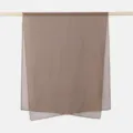 Solid color chiffon long scarf with cute heart edge trim, lightweight, breathable and versatile. - 175*70cm / Dark Khaki
