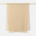 Solid khaki chiffon scarf with cute heart edge trim, lightweight and versatile for daily wear. - 175*70cm / Camel