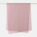 Pink chiffon long scarf for women with delicate heart trim, versatile and breathable wrap. - 175*70cm / Dusty Pink