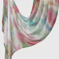 Women abstract printed modal long scarf, soft lightweight fashion shawl for daily wear. - YW557-04