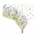 Nappe anniversaire fleurs de printanière 130x220cm jardin papillon nappe jetable PE - 130x220cm