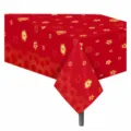 Chinesisches Neujahr rote Tischdecke Einweg PE Party Tischabdeckung 130x220cm festlich - 130x220cm