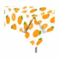 Orange pattern PE tablecloth waterproof disposable party table cover 130x220cm fruit design - 130x220cm