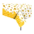 Sonnenblume und Honigbiene Tischdecke fuer Party wasserdichte rechteckige Tischabdeckung - 130x220cm