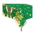 Sukkot Tischdecke grüne Party Tischabdeckung jüdisches Erntedankfest 130x220cm Deko - ZB311