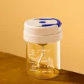 Portable electric mixing cup, 300ml high borosilicate glass coffee and protein shaker bottle. - 300ml / Glass / Blue Handle