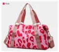 Rosa wasserdichte Oxford Reise Sporttasche fuer Damen, grosse Fitness Handtasche Umhaengetasche. - Rosa