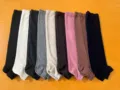 Thickened cotton leg warmers for women, autumn winter warm long boot socks, solid color knit wear. - One Size / Black