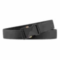 Men's tactical nylon belt with black insert buckle, grey casual outdoor trousers web belt. - Length 120cm Width 3.8cm / Black Buckle - Gray