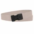 Khaki tactical belt for men, elastic woven strap with quick release black buckle. - Length 150cm Width 3.5cm / Khaki