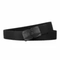 Men's tactical nylon belt with black quick-release buckle, casual outdoor trouser belt black. - Length 120cm Width 3.5cm / Black Buckle Black Strap