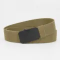 Taktischer elastischer Gürtel mit schwarzer X-Muster Schnalle in Wolfsbraun Farbe. - Schwarze Schnalle - Kojote Braun