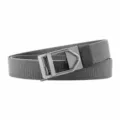 Men's tactical woven belt with alloy automatic buckle, elastic stretch sports belt dark grey. - 120 cm / Dark Gray