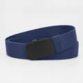 Taktischer elastischer geflochtener Gürtel mit Schnellverschluss in royalblau für Herren. - Schwarze Schnalle - Königsblau