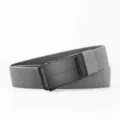 Dark Grey Tactical Nylon Belt with Black Automatic Metal Buckle for Men Canvas Casual - Length 120cm Width 3.5cm / Black Buckle Dark Gray