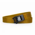 Men's canvas belt casual thickened tactical belt with black metal buckle wolf brown variant - Black Film Square Watch Buckle - Wolf Brown