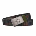 Ceinture tactique extensible pour homme en toile avec boucle étoile camouflage rouge. - Camouflage Rouge