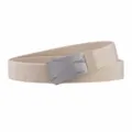 Men's khaki canvas tactical belt with silver metal automatic buckle for outdoor and casual daily wear. - Silver Buckle Khaki