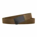 Men's tactical nylon web belt with automatic alloy buckle, casual outdoor canvas belt. - 120cm / Black Buckle Wolf Brown