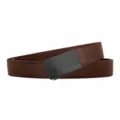 Herren elastischer Nylon-Gewebegürtel mit schwarzer Legierungs-Automatikschnalle braun Freizeit. - Schwarze Schnalle - Kaffeebraun