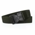 Tactical nylon belt for men, military outdoor heavy duty web belt with metal buckle. - Army Green / Length 120cm Width 3.8cm