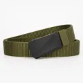 Men tactical nylon belt army green casual outdoor woven belt automatic buckle variant - Sand Buckle Flag - Army Green