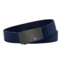 Royal blue elastic woven nylon belt with black automatic buckle for men and women sports style - 120cm / Sapphire Blue