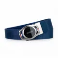 Men's Royal Blue Automatic Buckle Nylon Belt Casual Business Trousers Belt New - Watch Buckle - Royal Blue