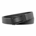 Dark grey tactical belt with black automatic alloy buckle, casual canvas web belt for men. - 120cm / Black Buckle Dark Gray