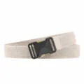 Men's Casual Nylon Tactical Belt with Black Buckle in Khaki Webbing for Outdoor - Length 120cm Width 3.8cm / Black Buckle Khaki