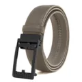 Men's automatic buckle belt casual business stylish trousers belt with textured strap - 120cm (Under 70kg) / Apricot