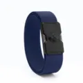 Ceinture Tactique Bleu Roi pour Homme, Ceinture de Sport Tissée Élastique avec Boucle Noire - Boucle Noire Bleu Roi