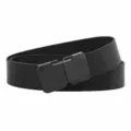 Men tactical belt with quick release alloy buckle, durable braided elastic web belt for outdoor. - Below Pant Size 32 / Under 140 lbs / Black Buckle - Black