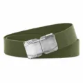 Stabiele heren tactische riem voorzien van metalen snelsluiting en elastische band. - Gengesp - Legergroen