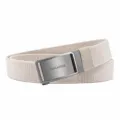 Men's nylon woven belt with gunmetal automatic buckle, casual business canvas belt. - Gun Buckle - Khaki