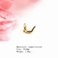 Gold copper angel pendant charm for necklace, stylish cute baby figure jewelry accessory item. - Baby Angel Pendant Only (Without Chain) (0065) / 1 Piece/Pack (7*12mm)