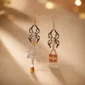 Halloween asymmetrische spinnenweb strass oorbellen detailweergave, leuke feestelijke sieraden. - Spin Kwastje Asymmetrische Oorbellen