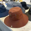 Outdoor sun protection bucket hat for men, wide brim quick dry fishing hiking cap. - One Size / Coffee