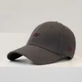 Dunkelgraue Baseballkappe mit gesticktem N-Logo, klassische Schirmmütze für Damen und Herren. - Grau (N)