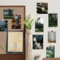 15 pcs postales decorativas paisaje de lluvia arte de pared dormitorio regalo estético - Paisaje de Lluvia (ai-Pack de 15) / 15 Piezas/Paquete