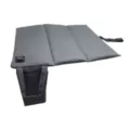 Outdoor foldable heated seat cushion with side pocket portable camping mat grey warm pad. - Foldable Type / Dark Gray