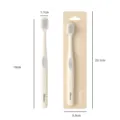 Soft wide-head toothbrush with high-density bristles, antibacterial gum care, independent packaging. - Gray